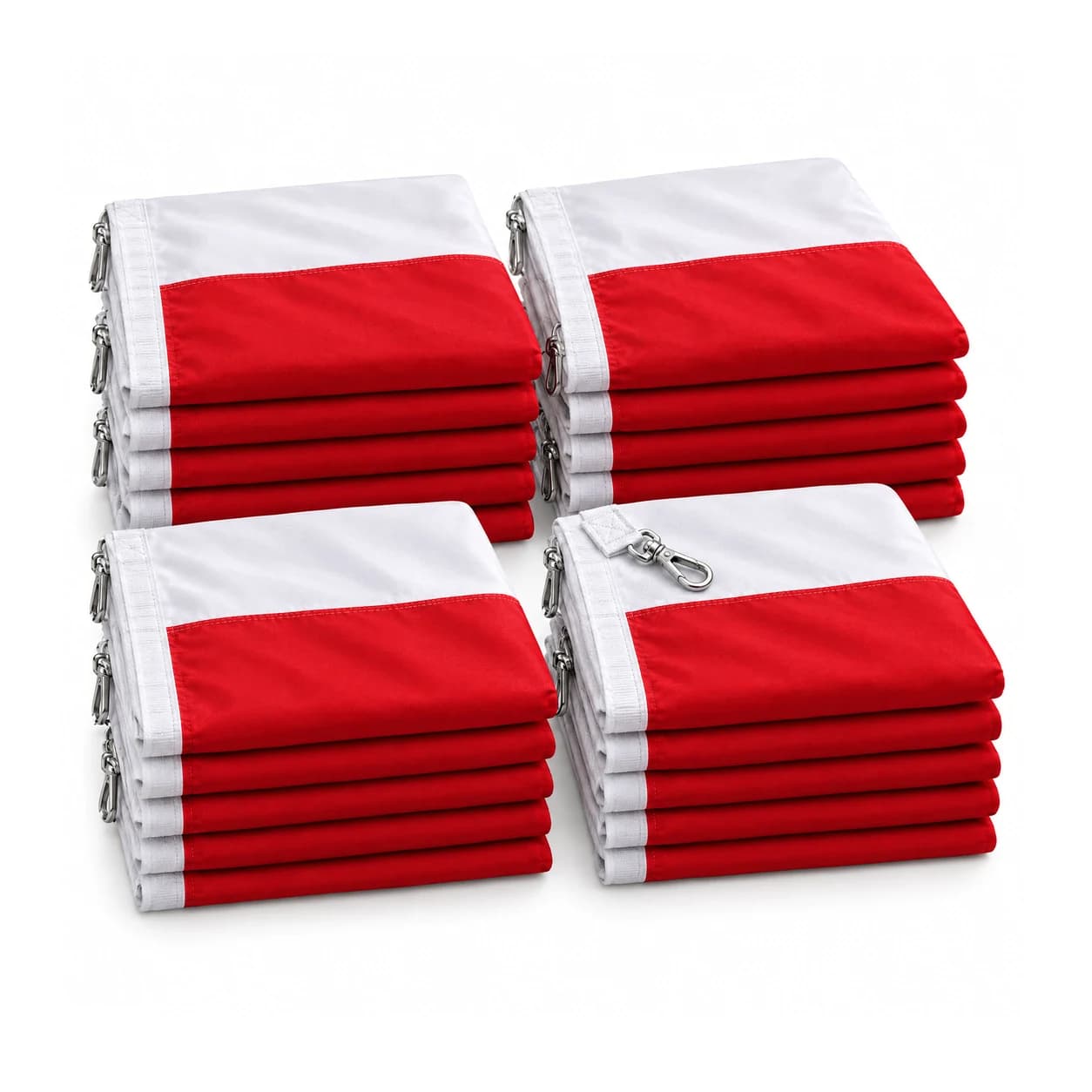 Paket mit 20 polnischen Flaggen 90 × 150 cm