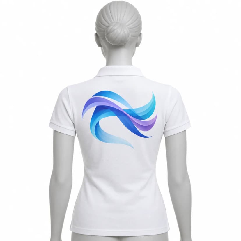 Women's polo shirt JHK POPL 200 with print