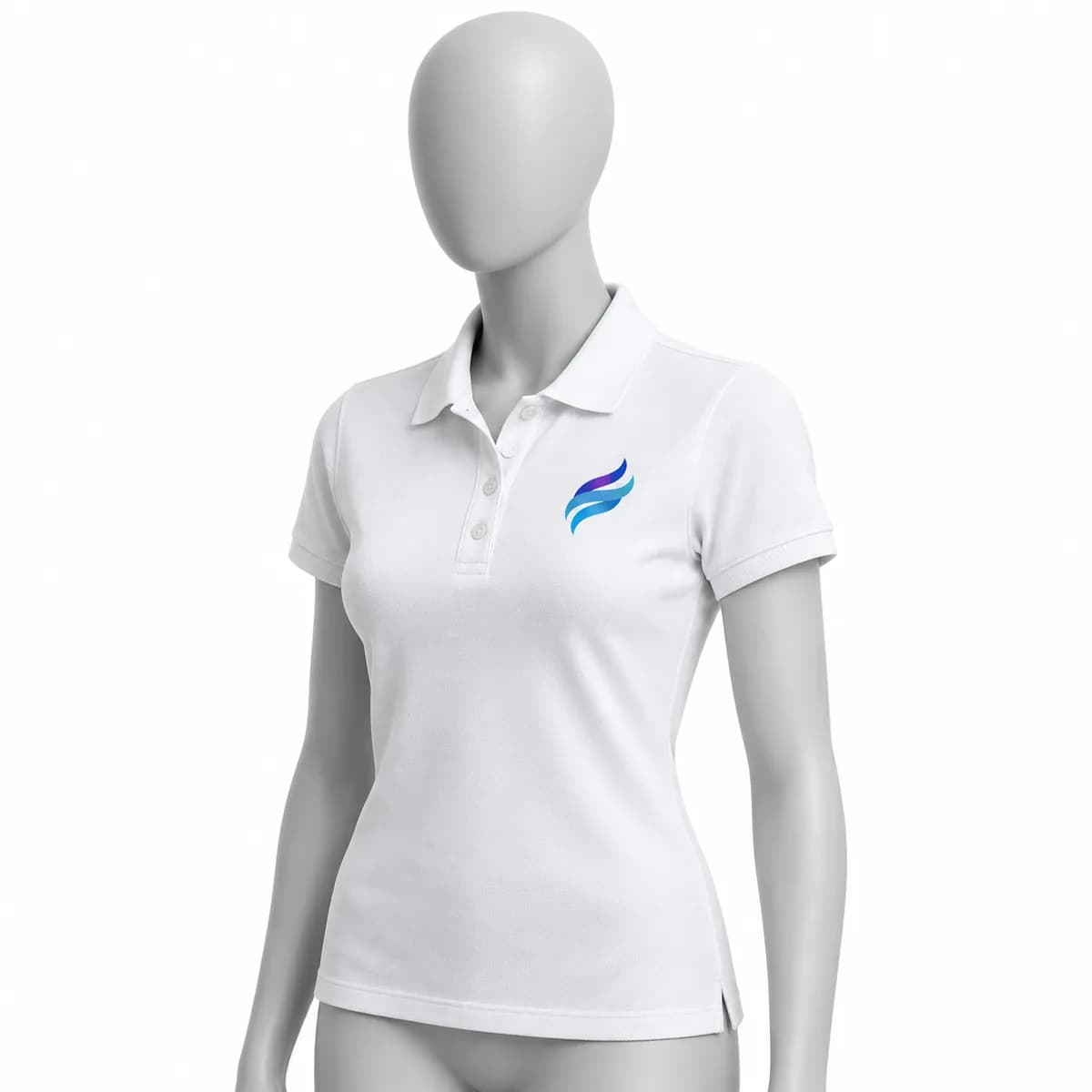 Women's polo shirt JHK POPL 200 with print