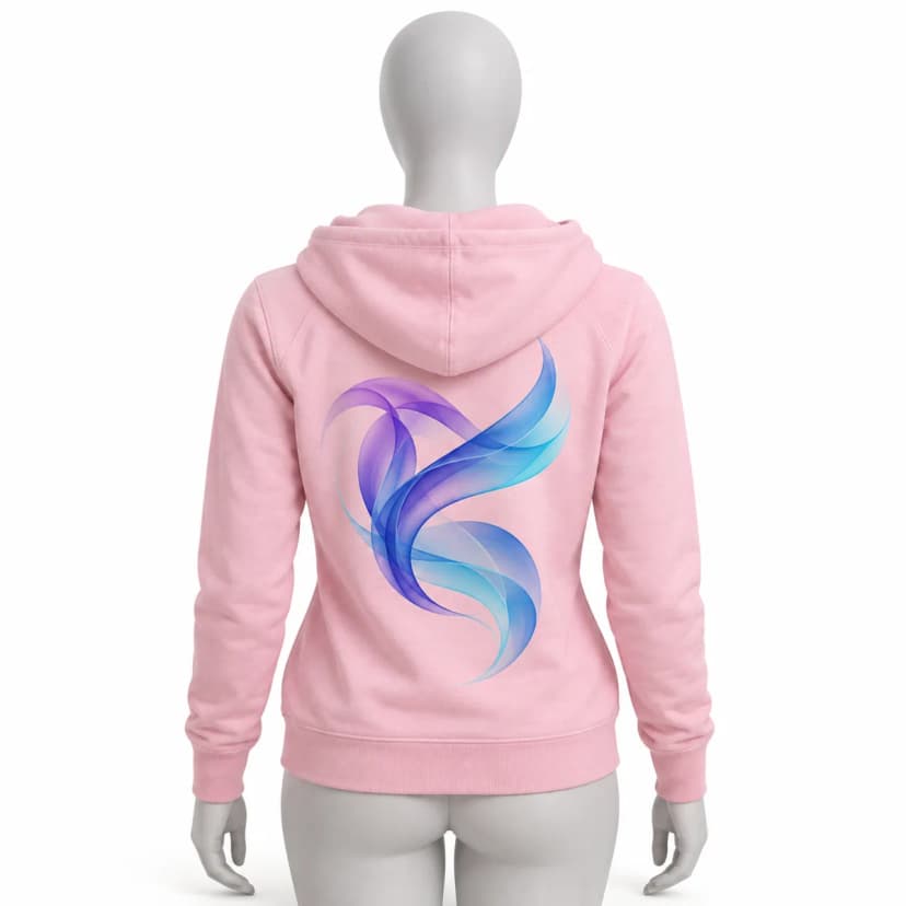 Women's hoodie JHK Kangaroo Lady with print