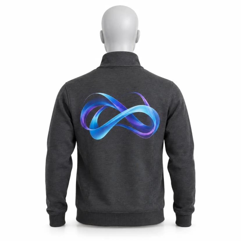 Full-zip sweatshirt JHK with print