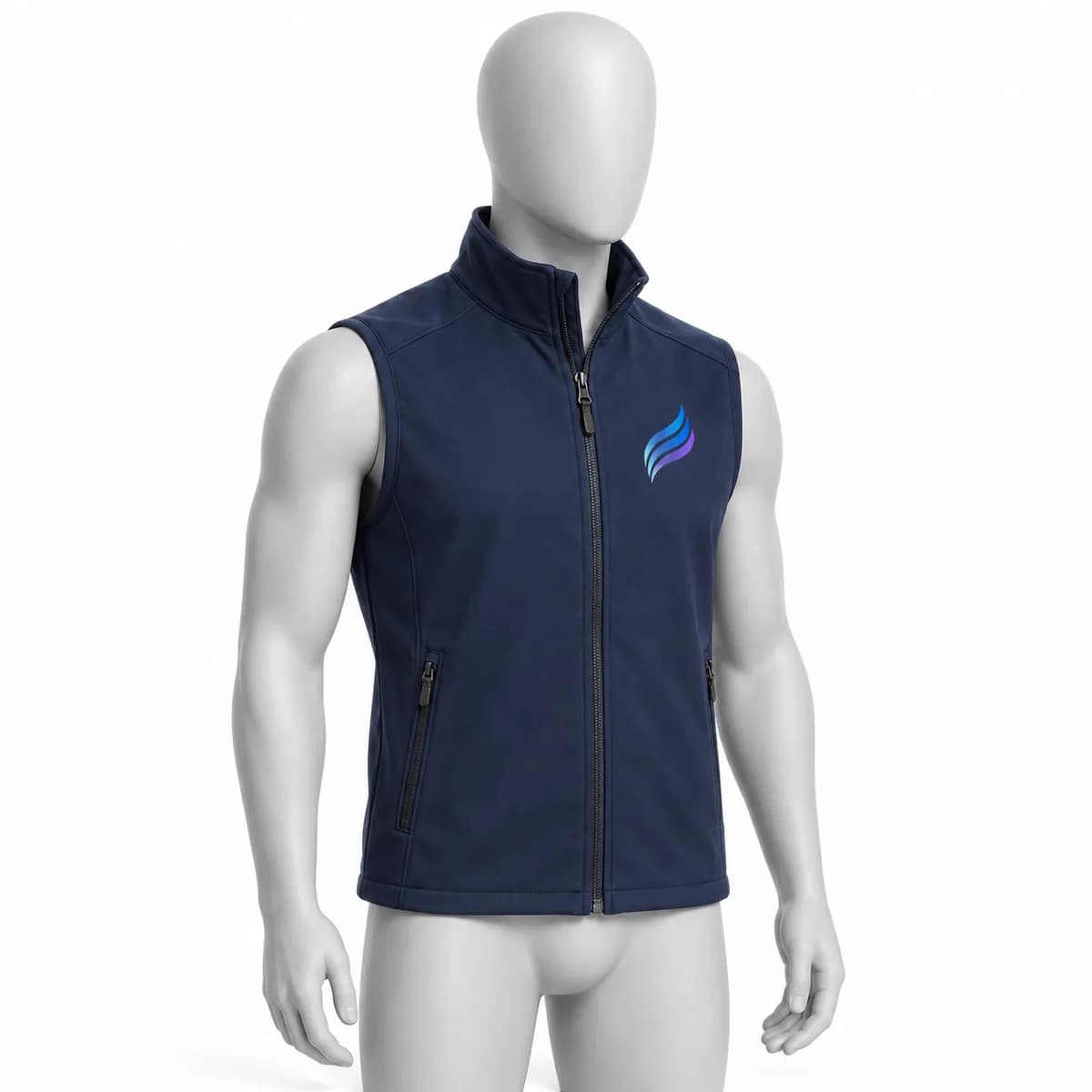 Softshell vest JHK with print