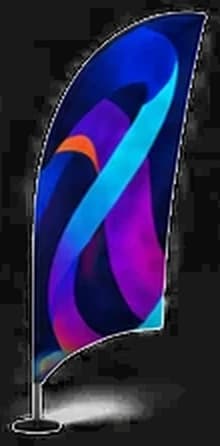 Advertising beachflag