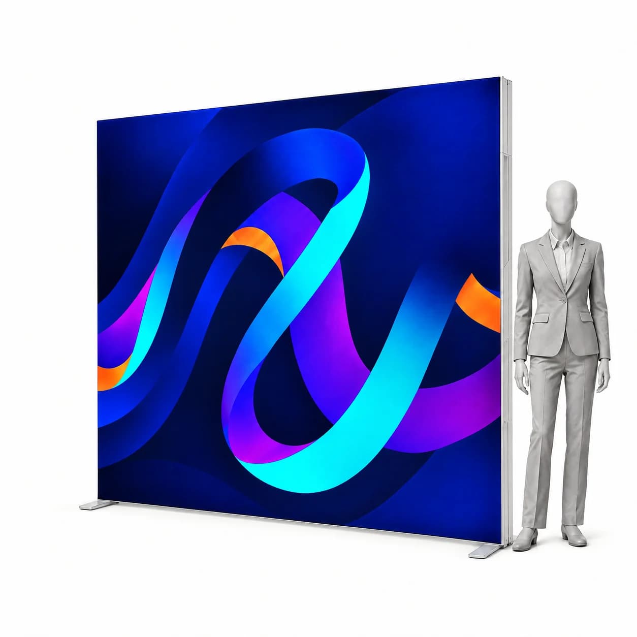 Leuchtwand LED BOX PRO 285x250 mit Druck