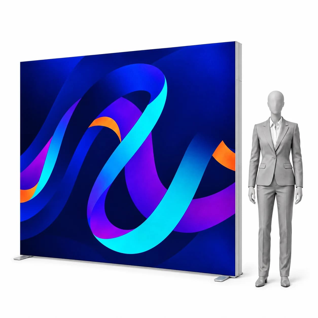 Leuchtwand LED BOX PRO 300x250 mit Druck