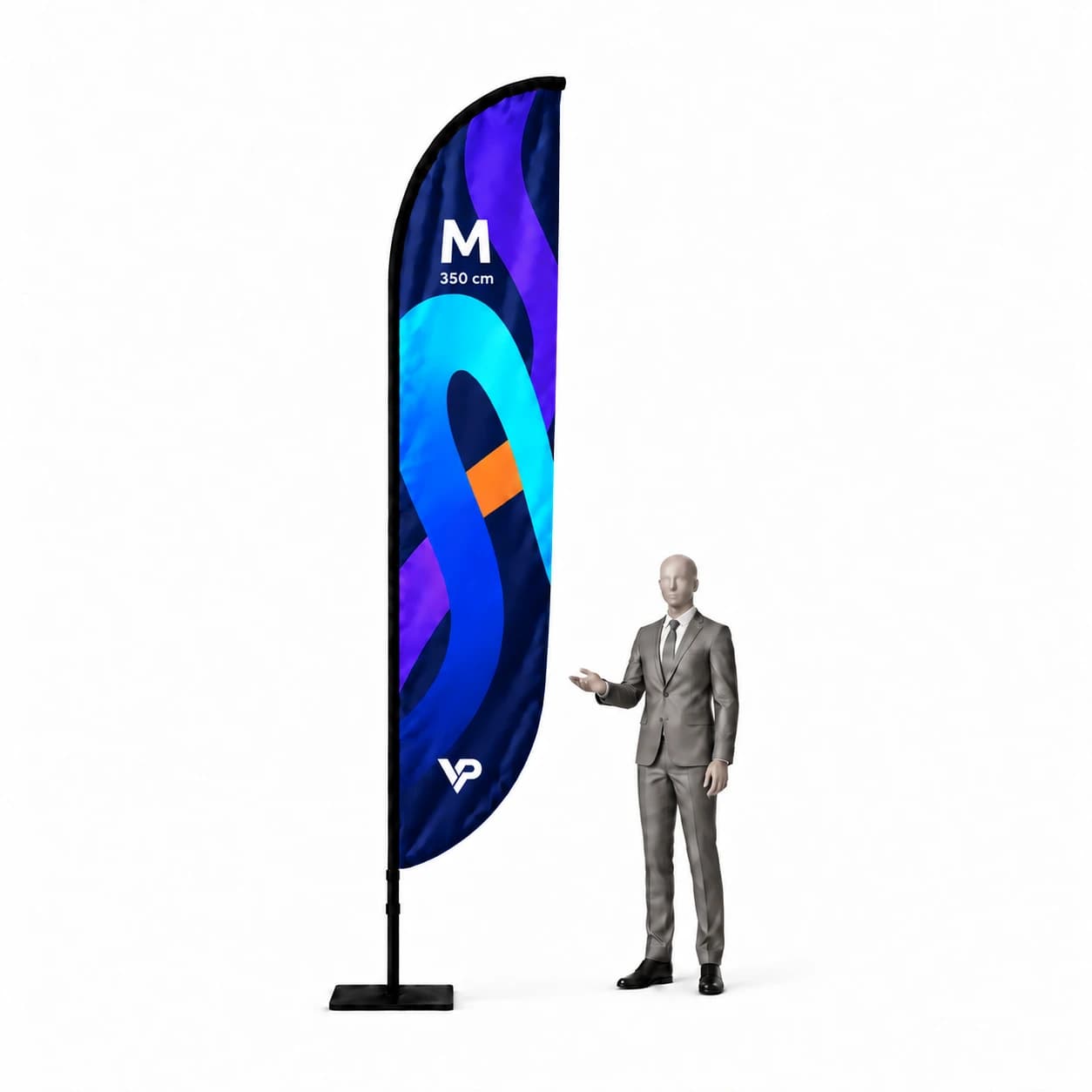 Beachflag Werbefahne Winder M - 350cm