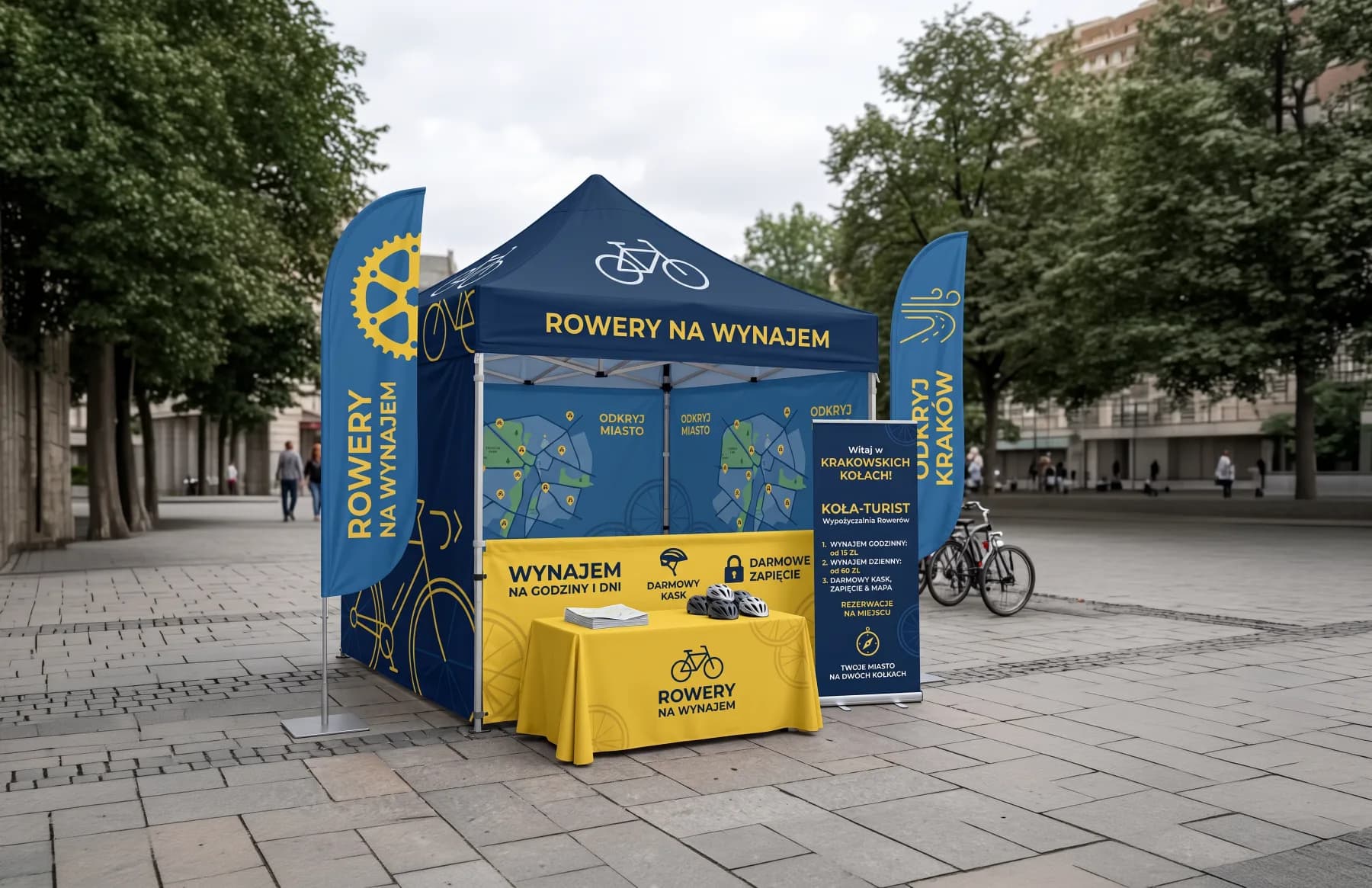 Sichtbare Marke im Gelände