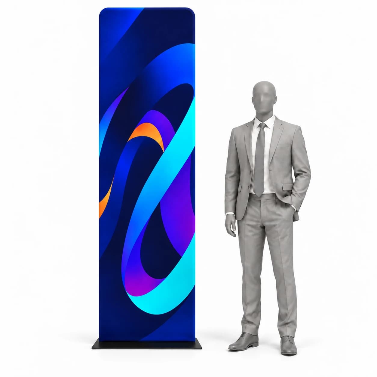 Textilstand 60 × 230 cm mit Druck