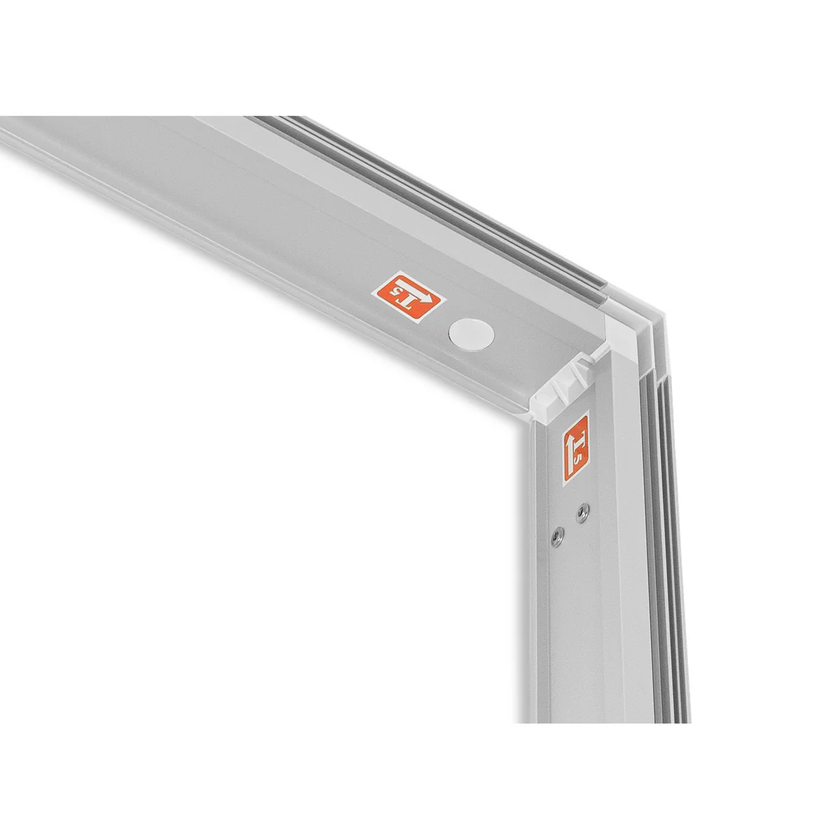 6.5 cm aluminium profile of the LED Backlight wall with a groove for the SEG graphic