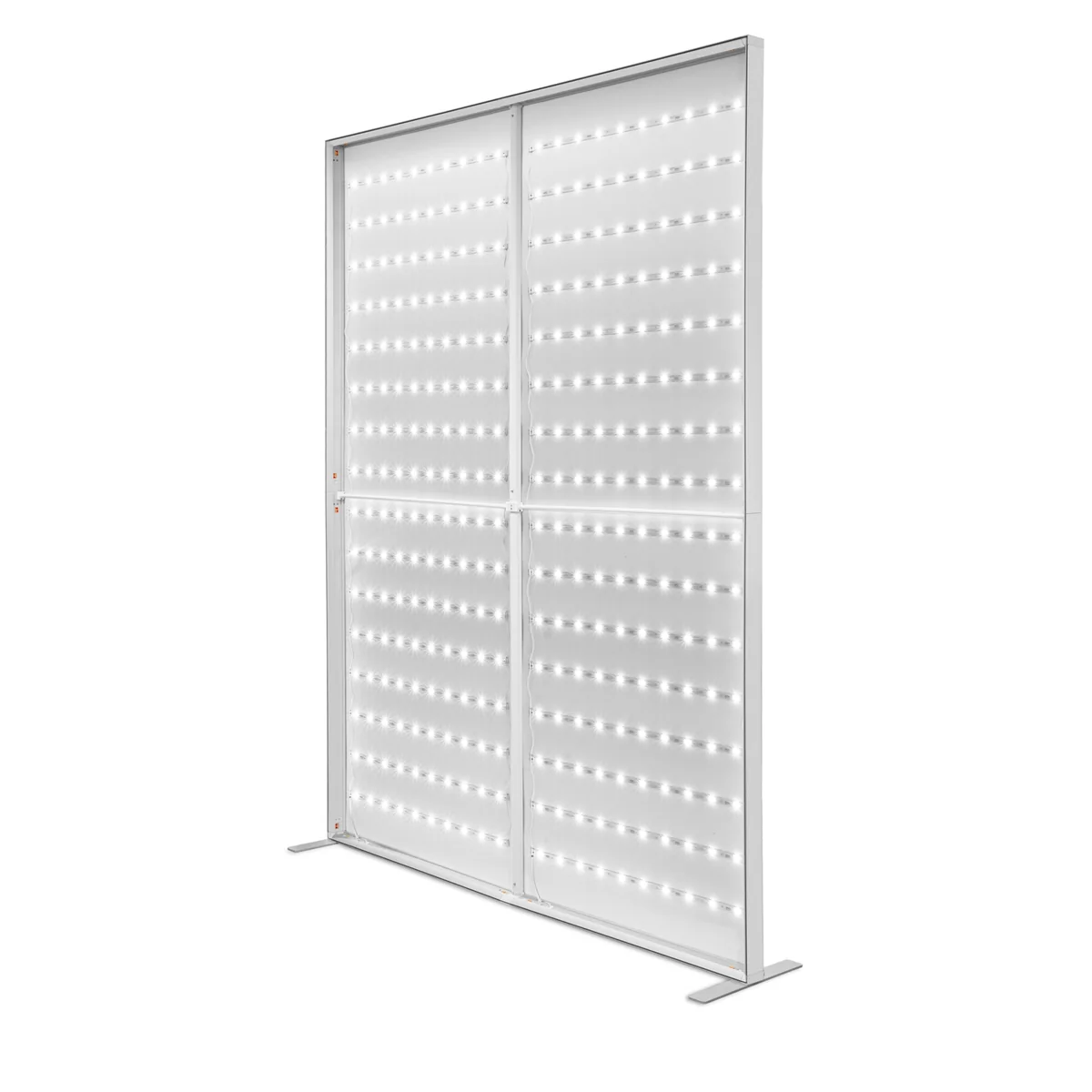 LED Backlight wall frame with an LED curtain across the entire surface