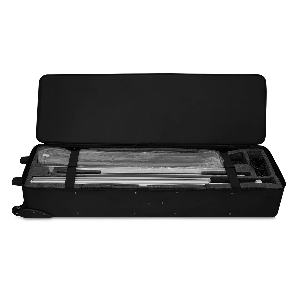 Open wheeled case with the LED Backlight wall frame