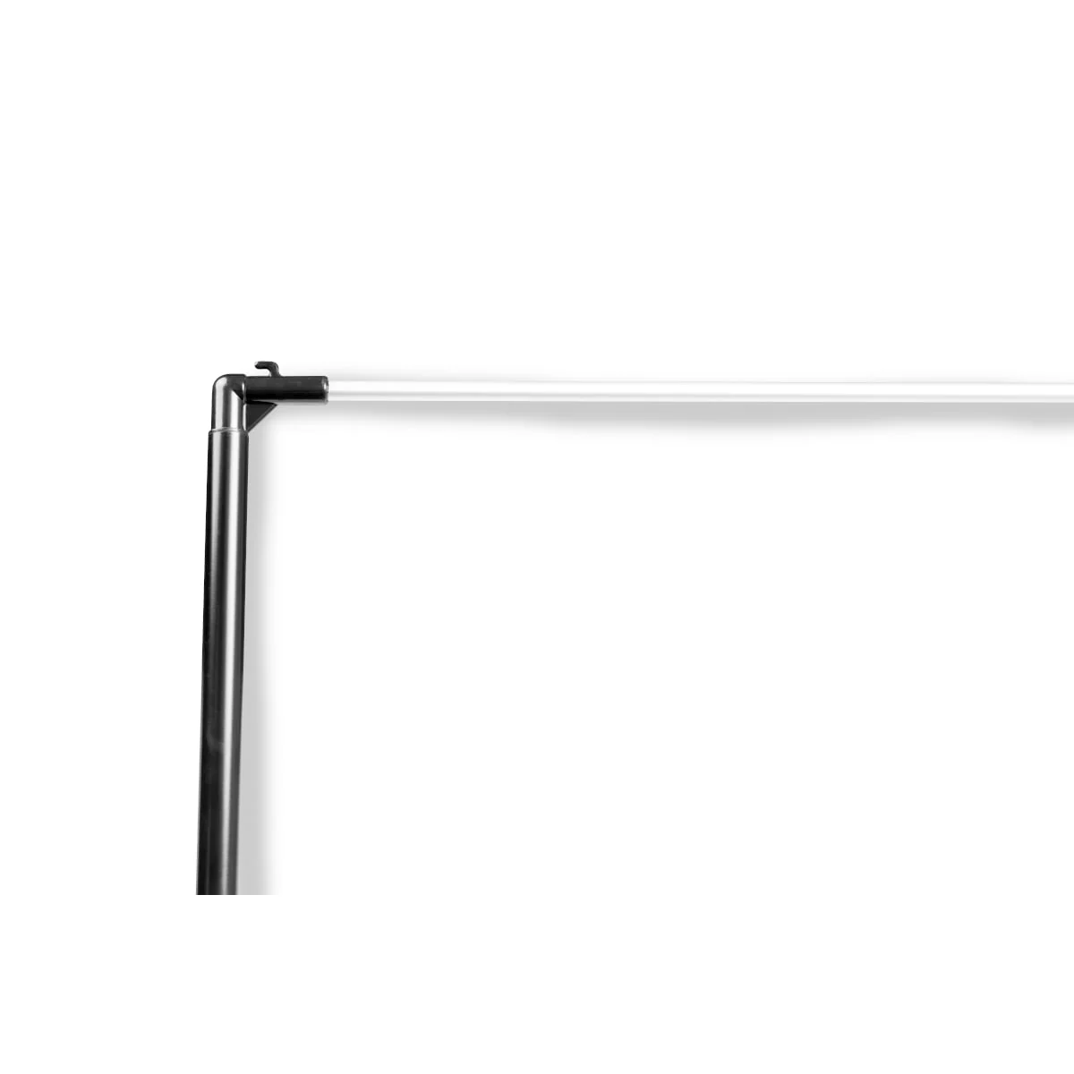 Top corner of the H pole: elbow joining the vertical pole to the horizontal arm